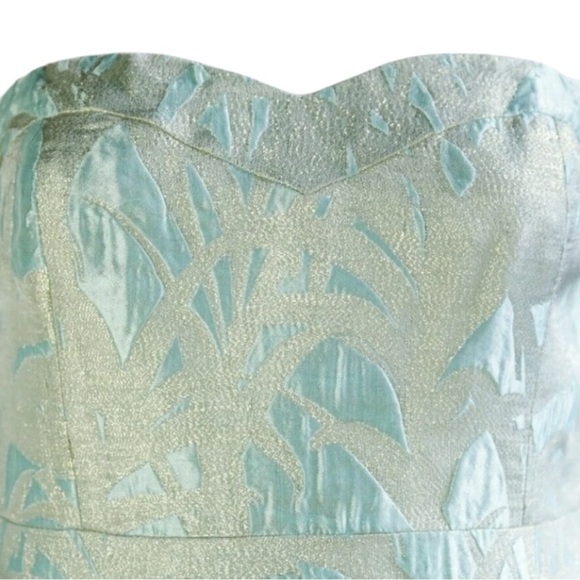 Kate Spade Jacquard Faye Dress Size 2 Strapless Sweetheart Neckline NWT - Picture 6 of 12